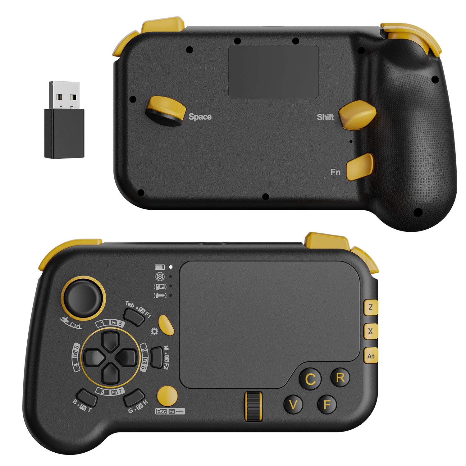 IFYOO GTP01 2.4G Wireless Gaming Touchpad with Gyro, Keyboard and Mouse with Trackpad Function Game Controller Gamepad Shape for Xbox Series X/S, Xbox One, PS5, PS4, Steam, PC Windows 11 10