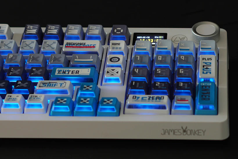 CAPXXX Remodeling Plan PBT Keycap Set, Gradient L-shaped Translucent PBT 5 Sided Dye-Sublimated, for Mechanical Keyboard