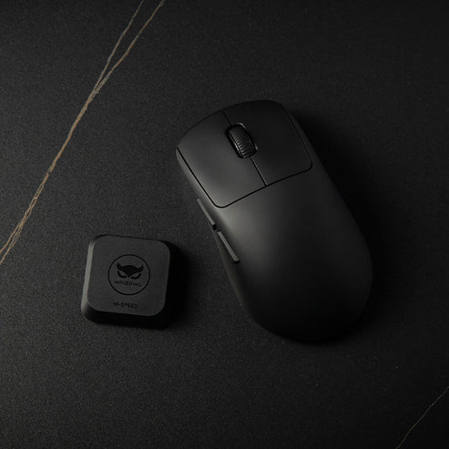 WAIZOWL OGM Pro V2 Wireless Gaming Mouse, 2.4G/BT/Wired TrI-Mode, PAW3950 Sensor, 49g Lightweight, 8K Polling Rate, Max 26K DPI, Right-Handed Ergonomic Design