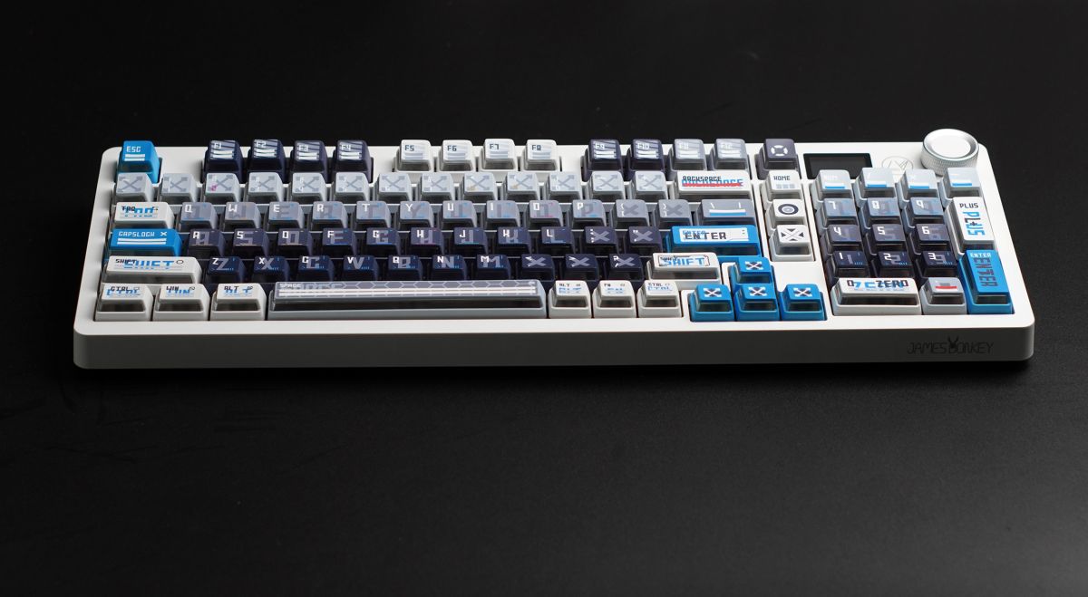 CAPXXX Remodeling Plan PBT Keycap Set, Gradient L-shaped Translucent PBT 5 Sided Dye-Sublimated, for Mechanical Keyboard