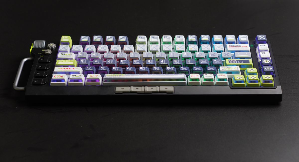 CAPXXX Remodeling Plan PBT Keycap Set, Gradient L-shaped Translucent PBT 5 Sided Dye-Sublimated, for Mechanical Keyboard