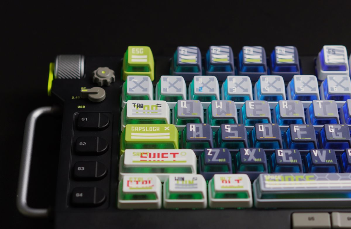 CAPXXX Remodeling Plan PBT Keycap Set, Gradient L-shaped Translucent PBT 5 Sided Dye-Sublimated, for Mechanical Keyboard