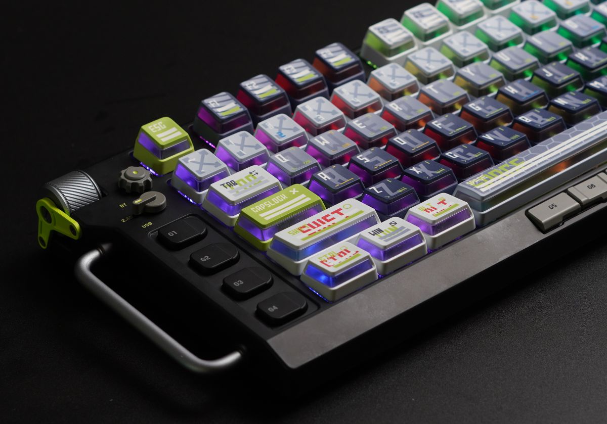 CAPXXX Remodeling Plan PBT Keycap Set, Gradient L-shaped Translucent PBT 5 Sided Dye-Sublimated, for Mechanical Keyboard