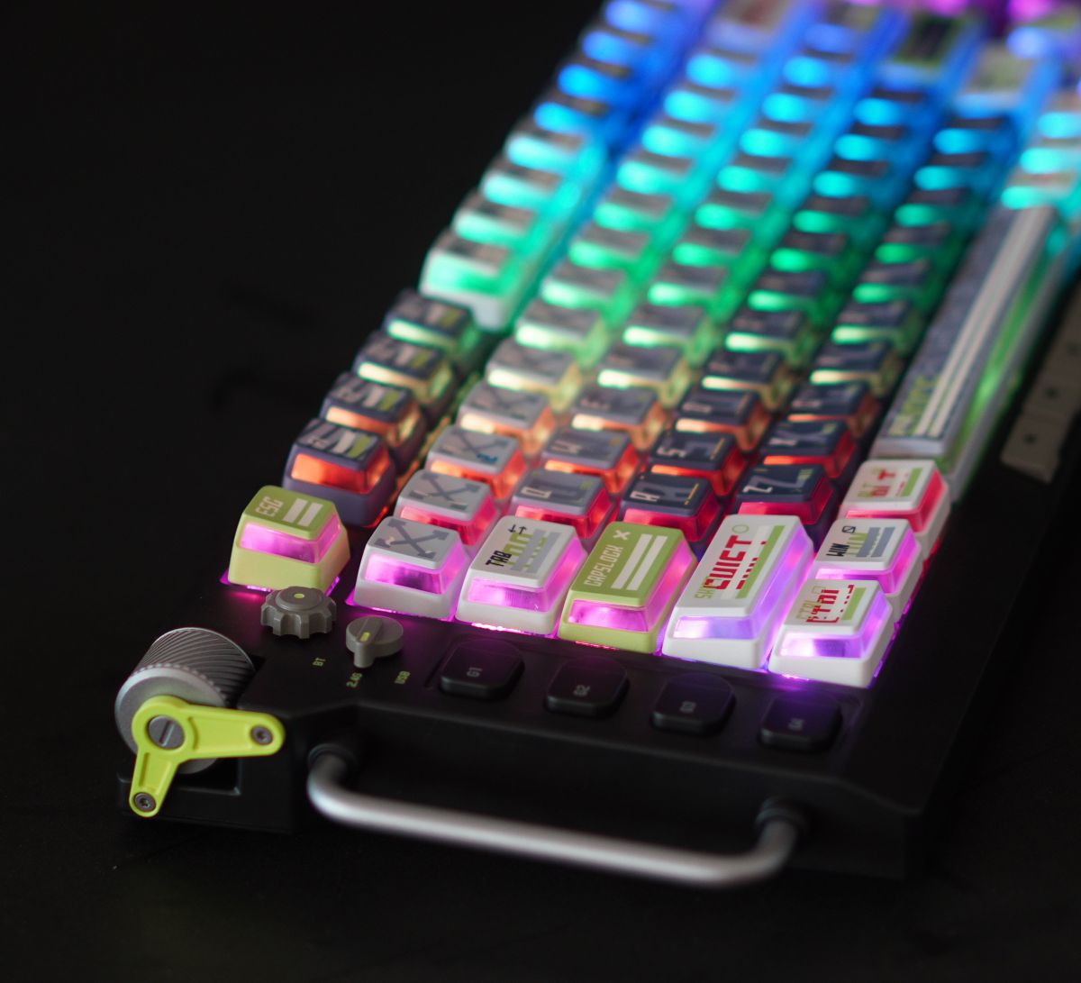 CAPXXX Remodeling Plan PBT Keycap Set, Gradient L-shaped Translucent PBT 5 Sided Dye-Sublimated, for Mechanical Keyboard