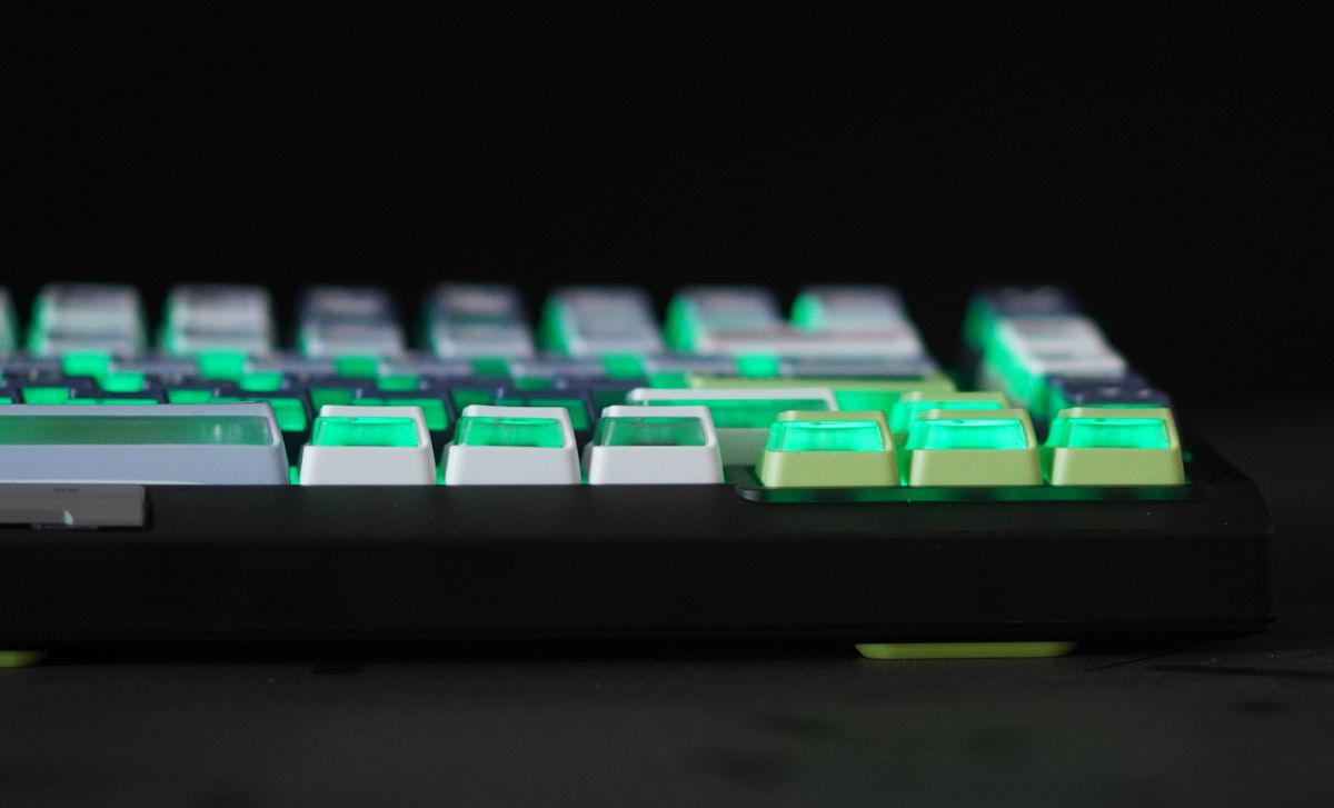 CAPXXX Remodeling Plan PBT Keycap Set, Gradient L-shaped Translucent PBT 5 Sided Dye-Sublimated, for Mechanical Keyboard